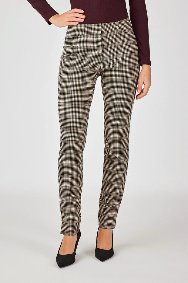 Houndstooth Rose Pants