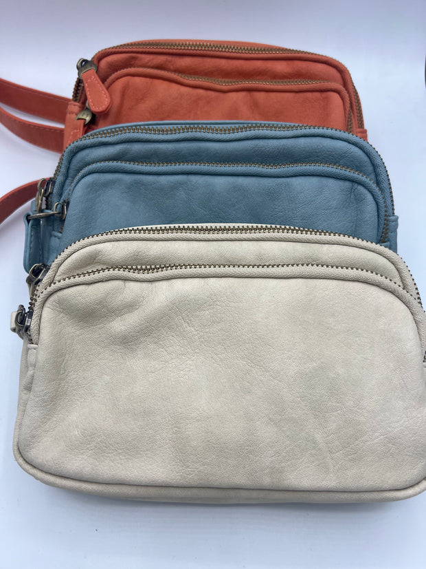 Kylie Double Zip Sling/Belt Bag